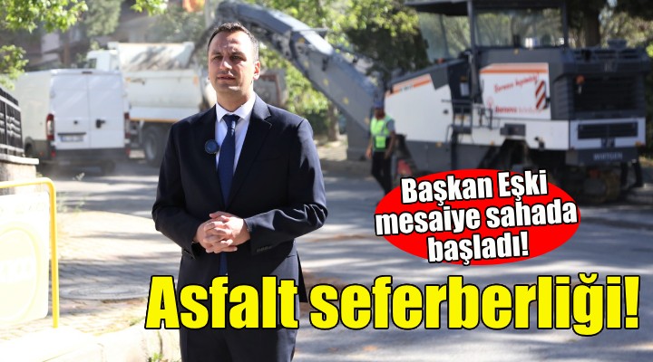 Bornova da asfalt seferberliği!