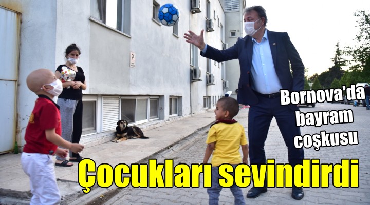 Bornova da bayram coşkusu! İduğ çocukları sevindirdi!