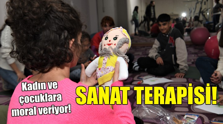 Bornova da depremzedelere sanat terapisi!