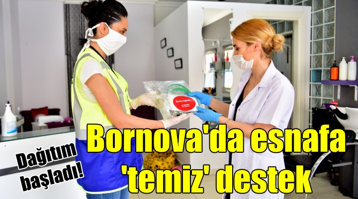 Bornova da esnafa  temiz  destek!