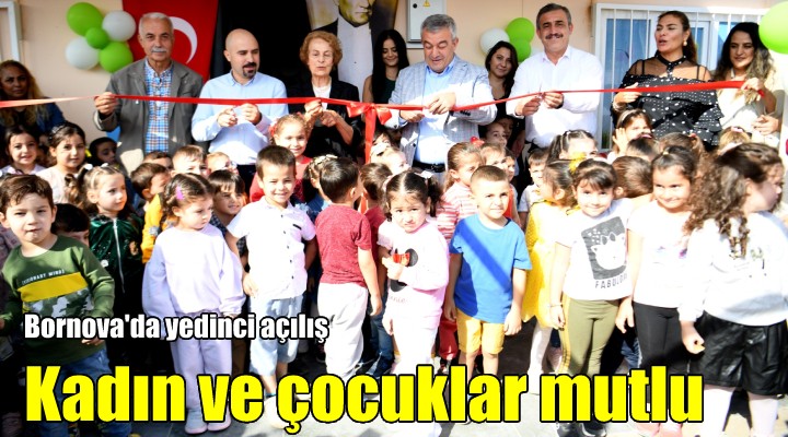 Bornova da kadın ve çocuklar mutlu