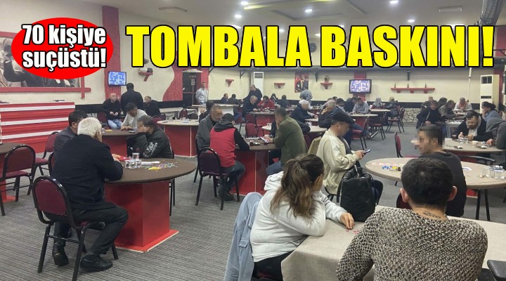 Bornova da tombala baskını!