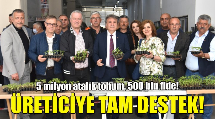 Bornova da üreticilere tam destek!