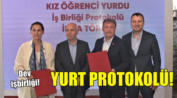 Bornova da yurt protokolü imzalandı!