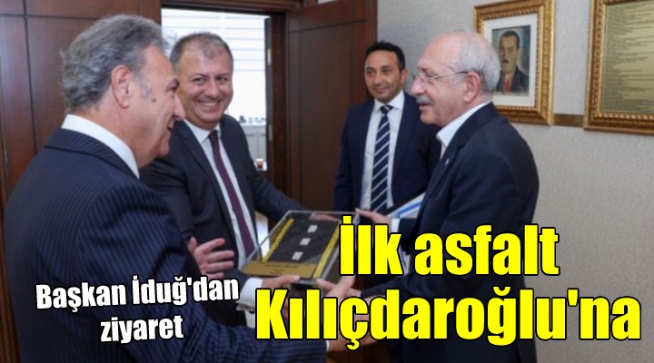 Bornova nın ilk asfaltı Kılıçdaroğlu na hediye!