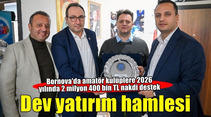 Bornova’da amatör spora dev yatırım hamlesi