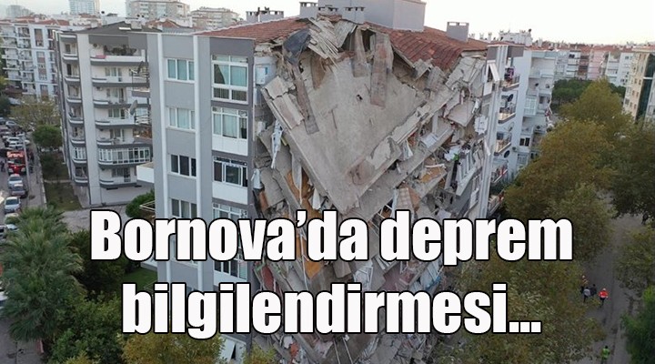 Bornova’da deprem bilinçlendirme çalışmaları