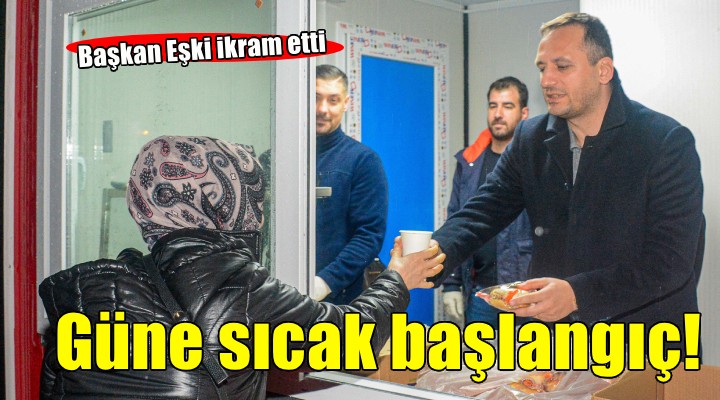 Bornova’da güne sıcak başlangıç