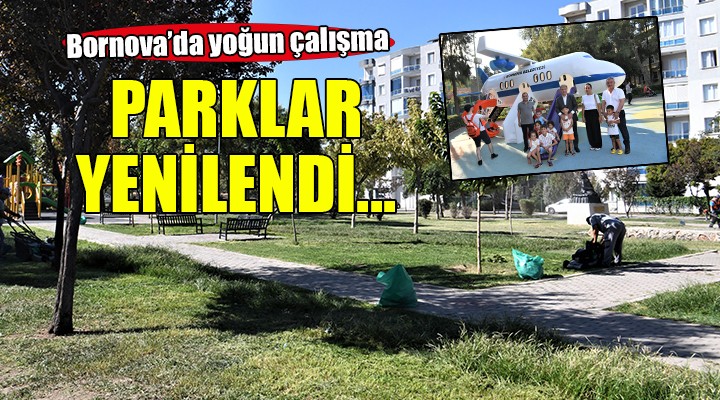 Bornova’da parklar yenilendi...