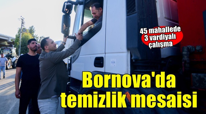 Bornova’da temizlik mesaisi hiç bitmiyor