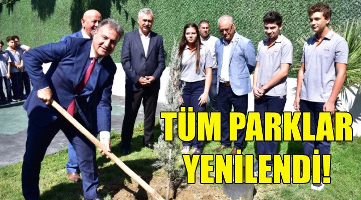 Bornova’da tüm parklar yenilendi!