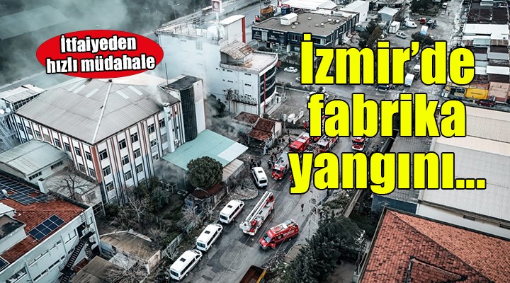 İzmir'de fabrika yangını...
