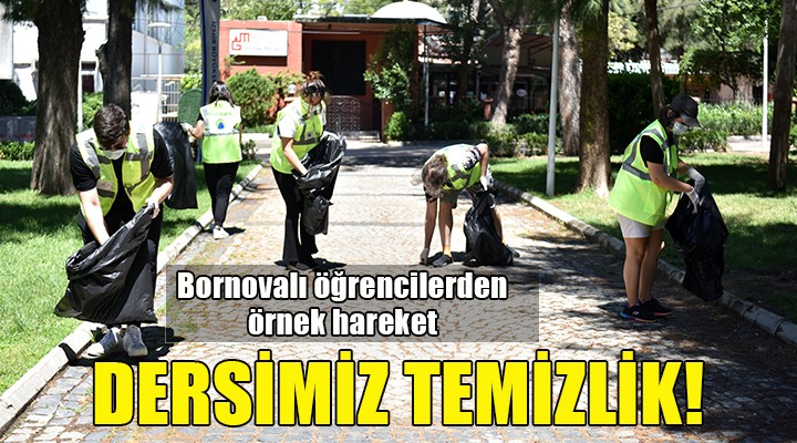 Bornovalı öğrencilerden örnek davranış