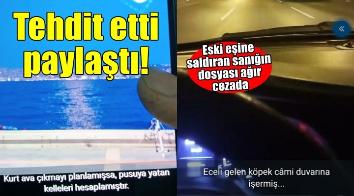 Boşandığı kadını tehdit edip, boğazına bıçak dayadı! Dosya ağır ceza mahkemesinde..