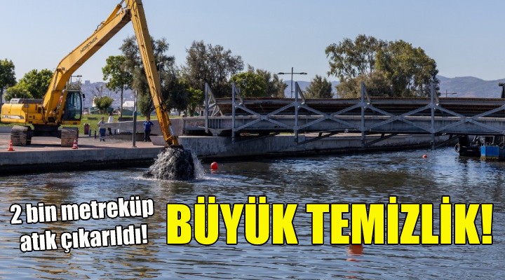 Bostanlı Deresi nden 2 bin metreküp atık çıkarıldı!