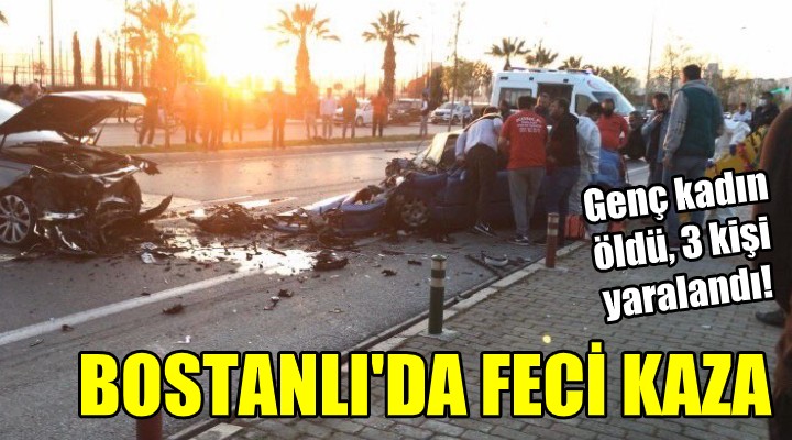 Bostanlı da feci kaza!