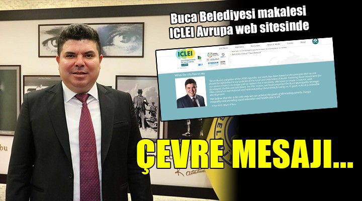 Buca Belediyesi makalesi ICLEI Avrupa web sitesinde yayınlandı