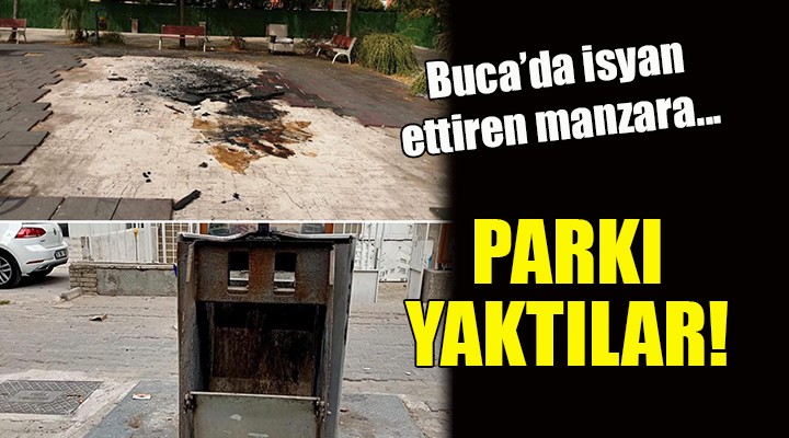 Buca da isyan ettiren manzara... PARKI YAKTILAR!