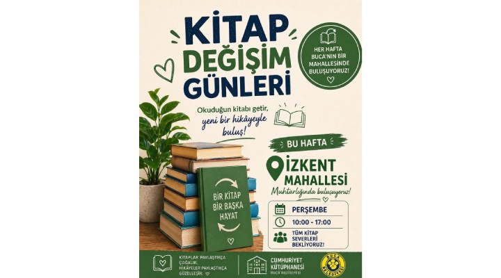 Buca’da Kitap Değişim Günleri başlıyor