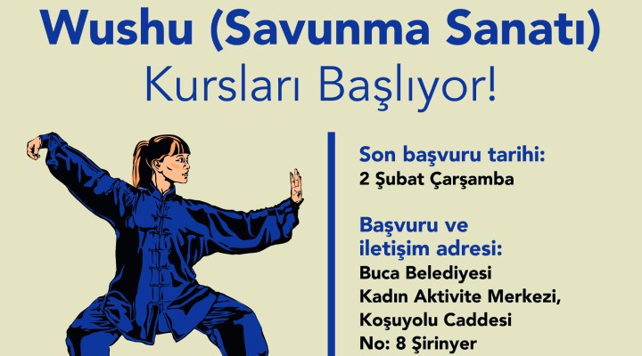 Bucalı kadınlara wushu kursu!