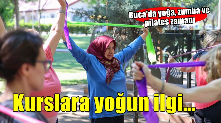 Bucalı kadınlardan spor kurslarına yoğun ilgi