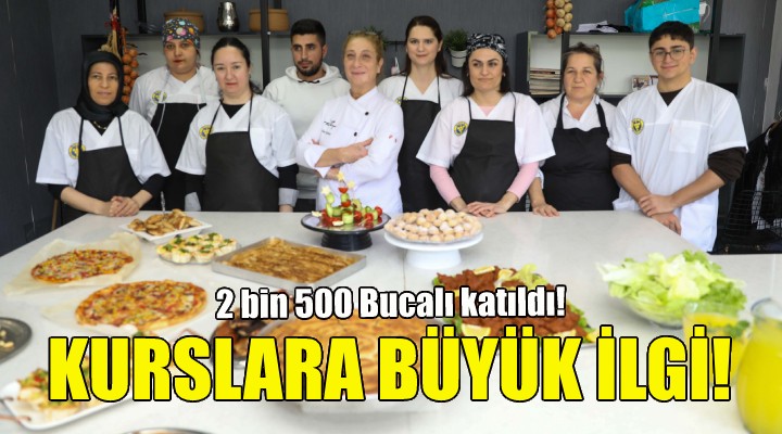 Bucalılardan kurslara büyük ilgi!