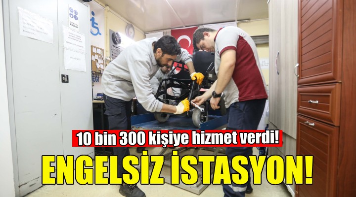 Buca’nın engelsiz istasyonu 10 bin 300 kişiye hizmet verdi!