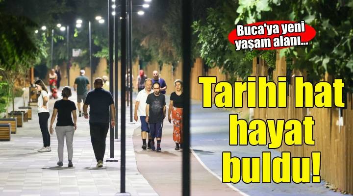 Buca’nın tarihi tren yolu hattı yeniden hayat buldu