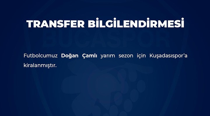 Bucaspor 1928 Doğan ı Kuşadasıspor a kiraladı