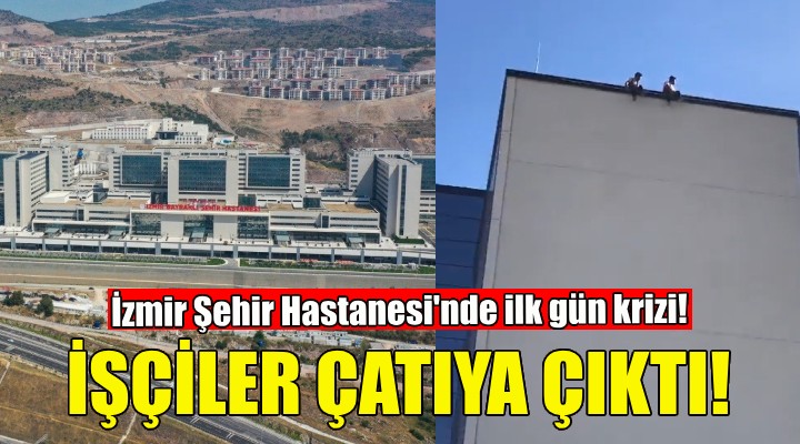 Bugün açılan İzmir Şehir Hastanesi nde intihar girişimi!