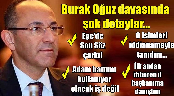 Burak Oğuz davasında şok detaylar! Neler söyledi neler...