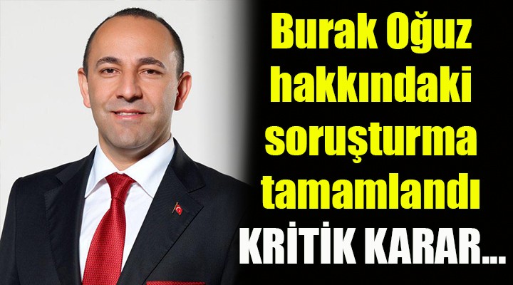 Burak Oğuz hakkındaki soruşturma tamamlandı... Kritik karar!