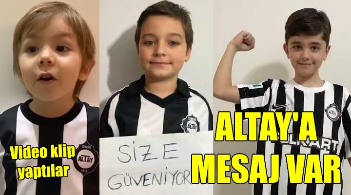 Büyük Altay a küçüklerden mesaj var: BİZİM İÇİN OYNAYIN!