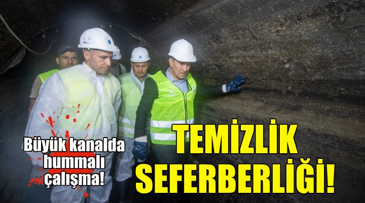 Büyük Kanal’da temizlik seferberliği