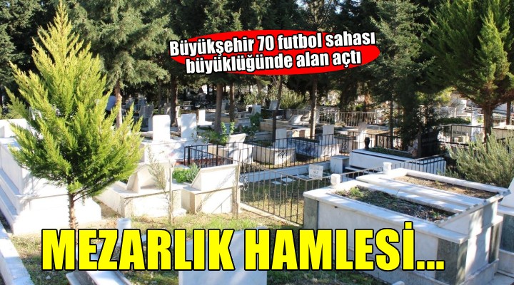 Büyükşehir 70 futbol sahası büyüklüğünde alan açtı