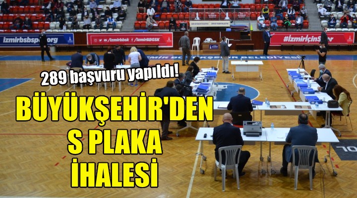 Büyükşehir den S plaka ihalesi!