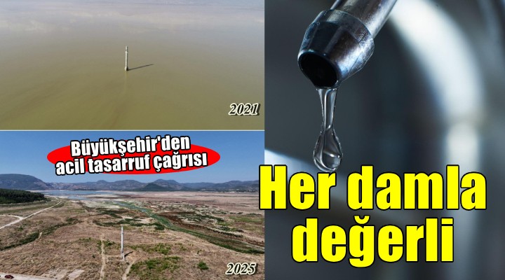 Büyükşehir den acil su tasarruf çağrısı