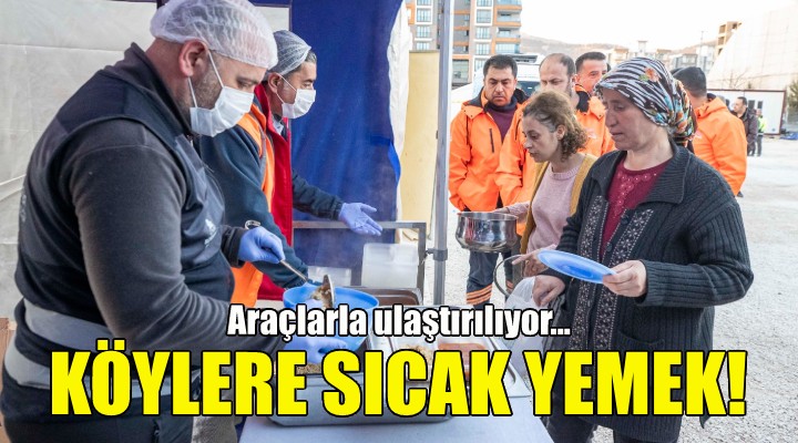 Büyükşehir den köylere sıcak yemek!