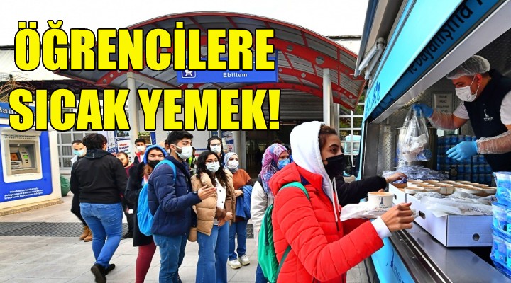 Büyükşehir den öğrencilere sıcak yemek!