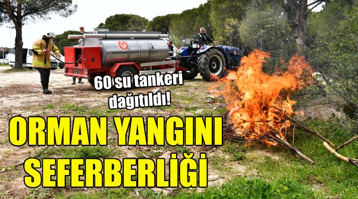 Büyükşehir den orman yangını seferberliği!