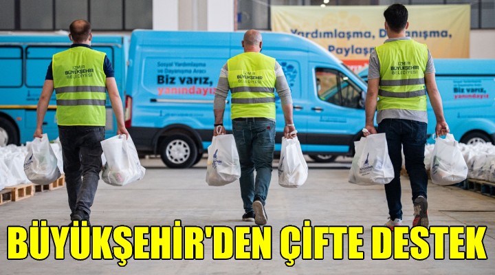 Büyükşehir den çifte destek!