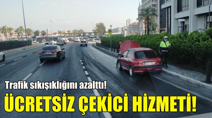 Büyükşehir den ücretsiz çekici hizmeti!