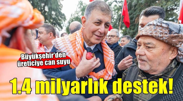 Büyükşehir'den üreticiye can suyu... Destek 1,4 milyara çıktı!