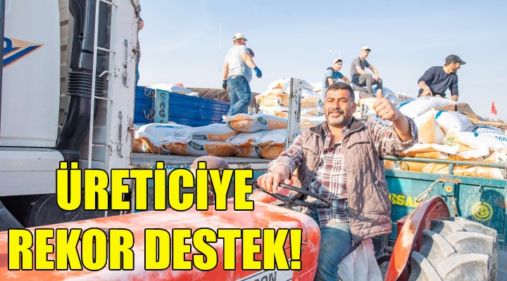 Büyükşehir den üreticiye rekor destek!