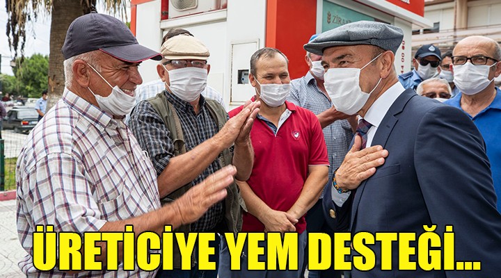 Büyükşehir den üreticiye yem desteği...