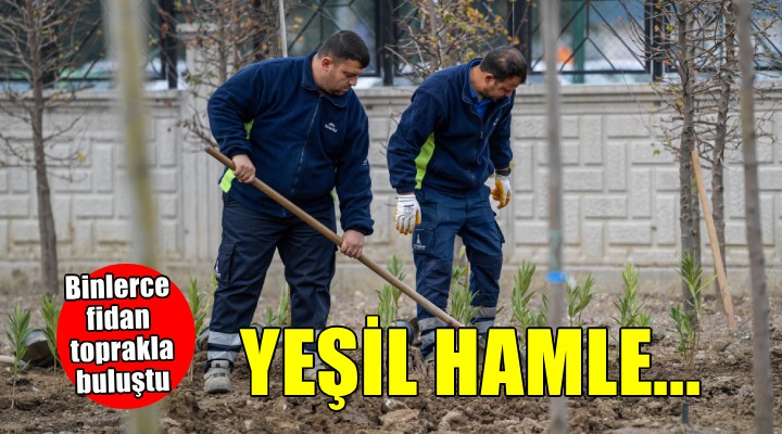 Büyükşehir den yeşil hamle... Binlerce fidan toprakla buluştu