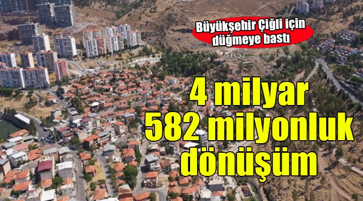 Büyükşehir düğmeye bastı... Çiğli'de 4 milyar 582 milyonluk kentsel dönüşüm!