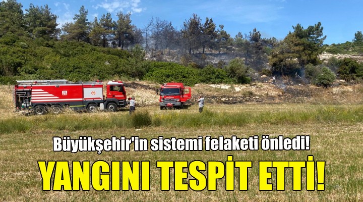 Büyükşehir in  Akıllı İhbar Sistemi  yangın felaketini önledi!