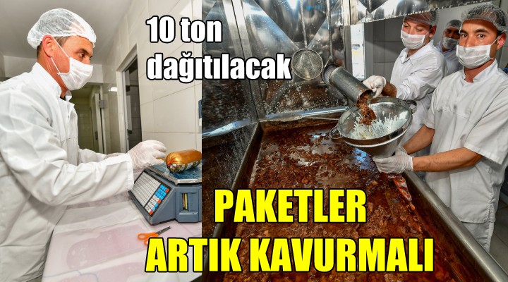 Büyükşehir in gıda paketleri artık kavurmalı