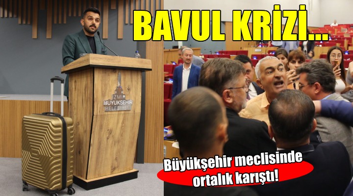 Büyükşehir meclisinde bavul krizi...